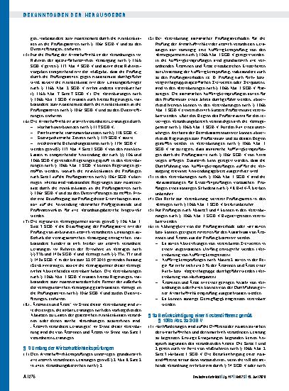 Vorschauseite 2: Rahmenvorgaben nach § 106b Abs. 2 SGB V für die Wirtschaftlichkeitsprüfung ärztlich verordneter Leistungen vereinbart zwischen dem Spitzenverband Bund der Krankenkassen (GKV-Spitz…