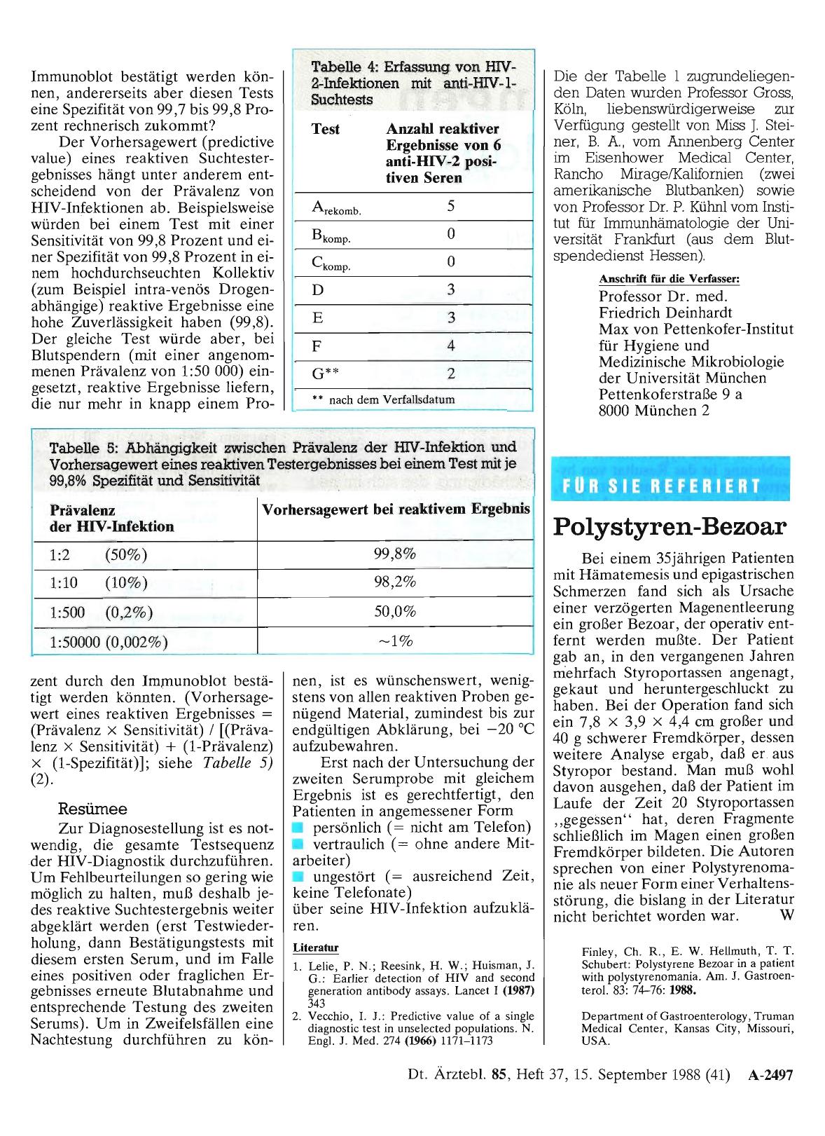 Vorschauseite 1: Polystyren-Bezoar