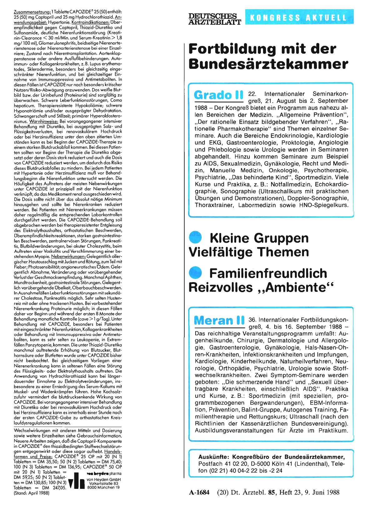 Vorschauseite 1: Fortbildung mit der Bundesärztekammer