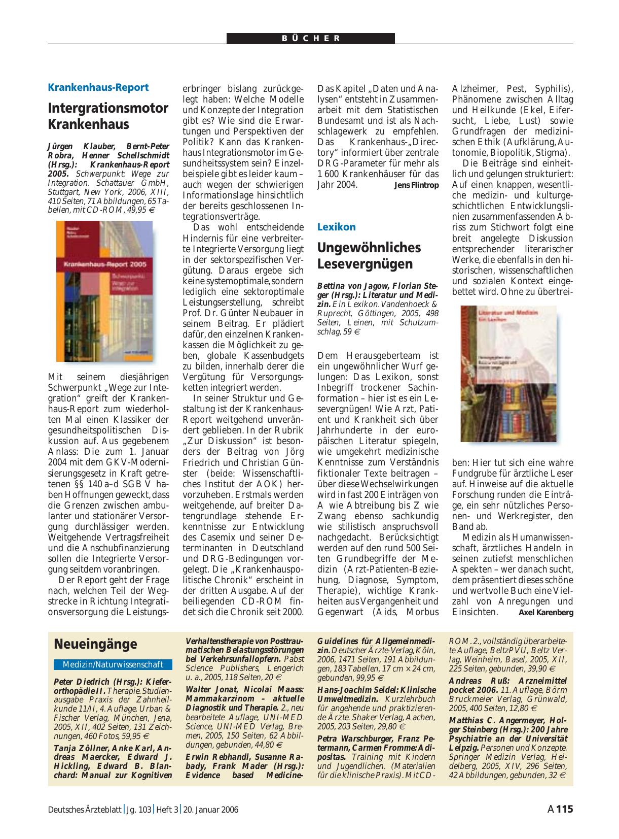 Vorschauseite 1: Literatur und Medizin. Ein Lexikon