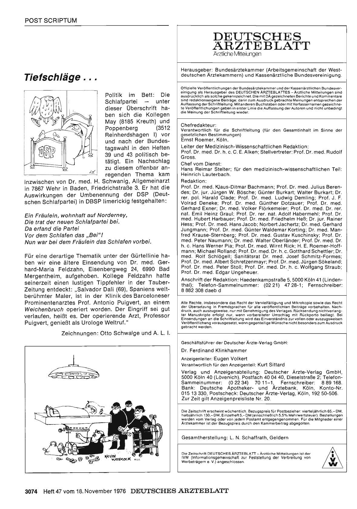 Vorschauseite 1: Tiefschläge. ..