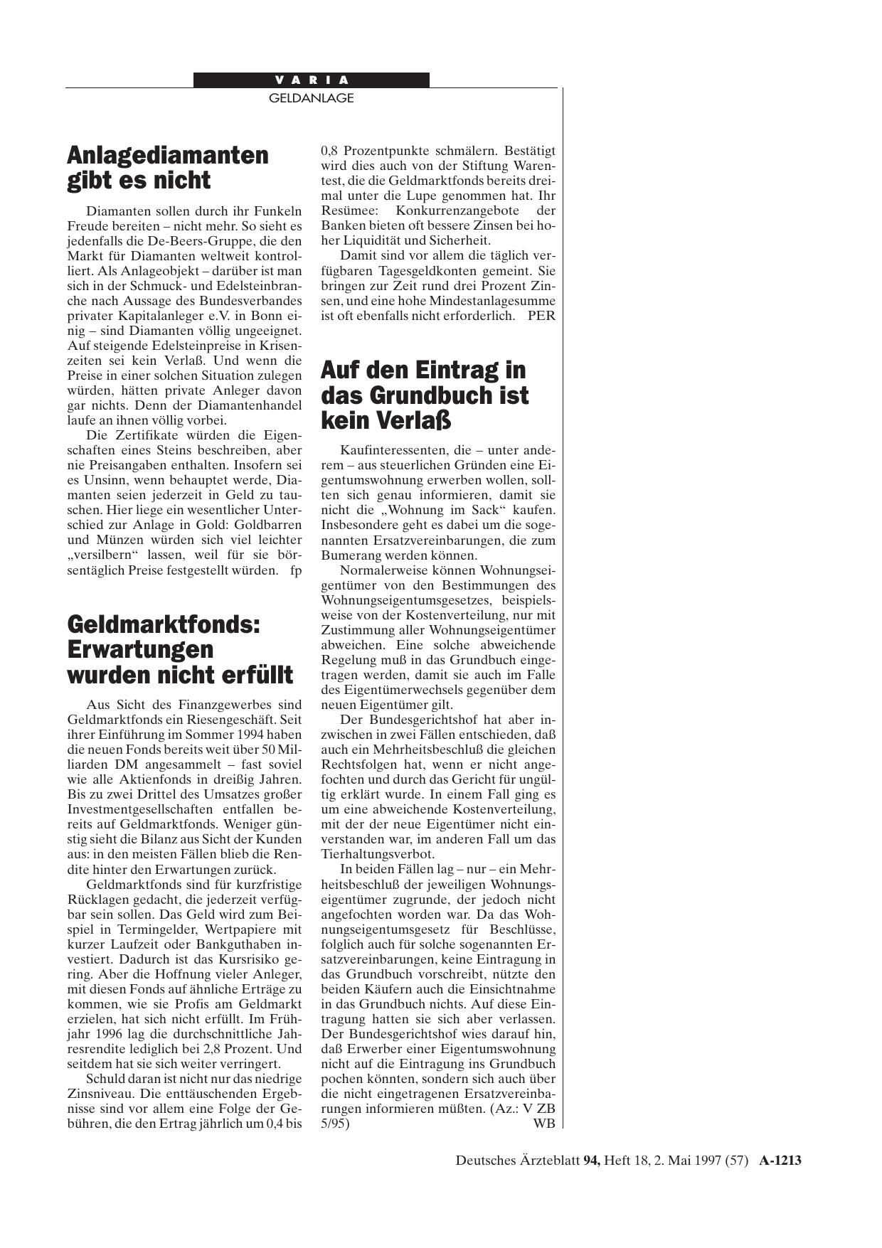 Vorschauseite 1: Auf den Eintrag in das Grundbuch ist kein Verlaß