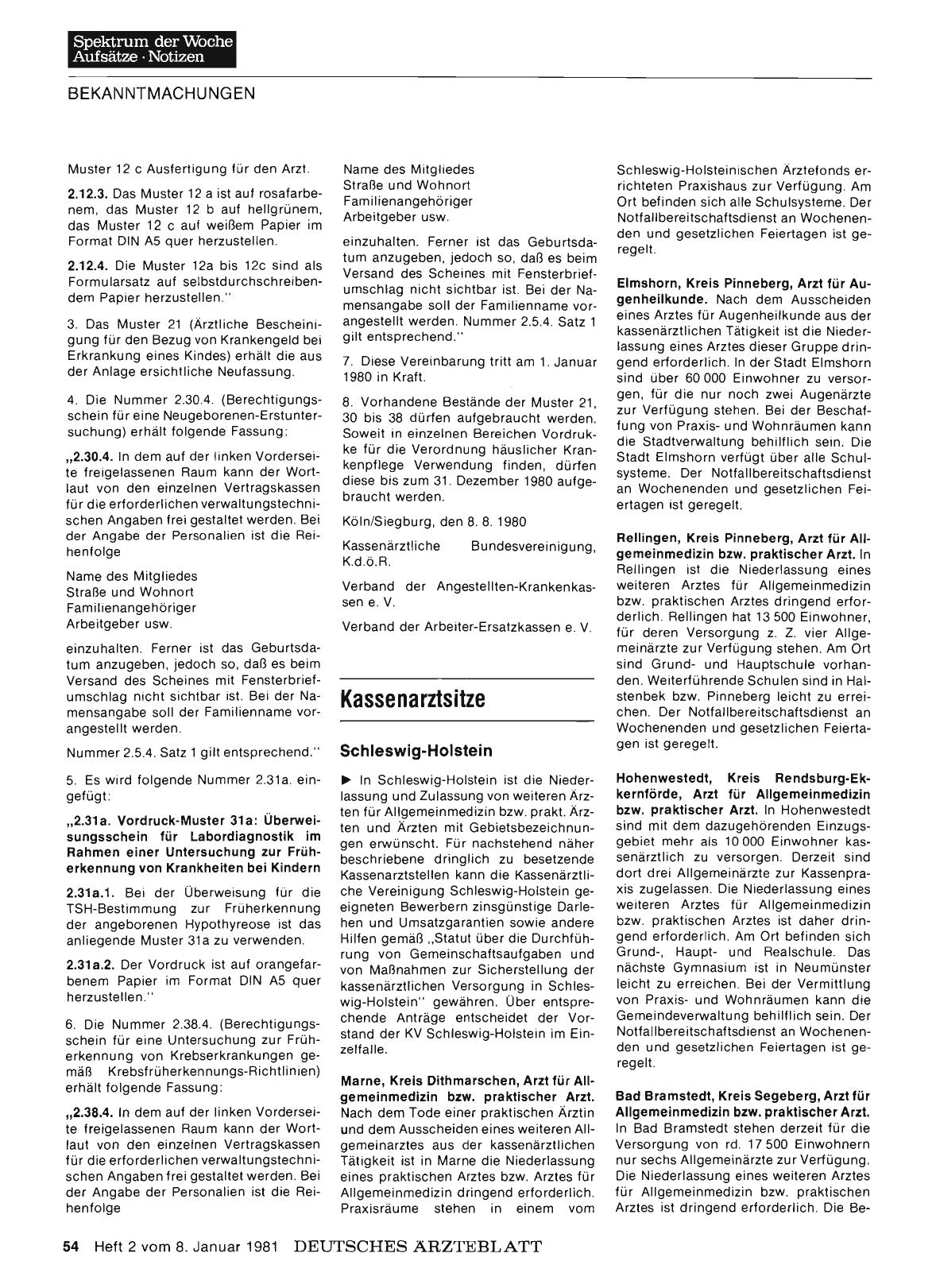 Vorschauseite 1: Kassenarztsitze