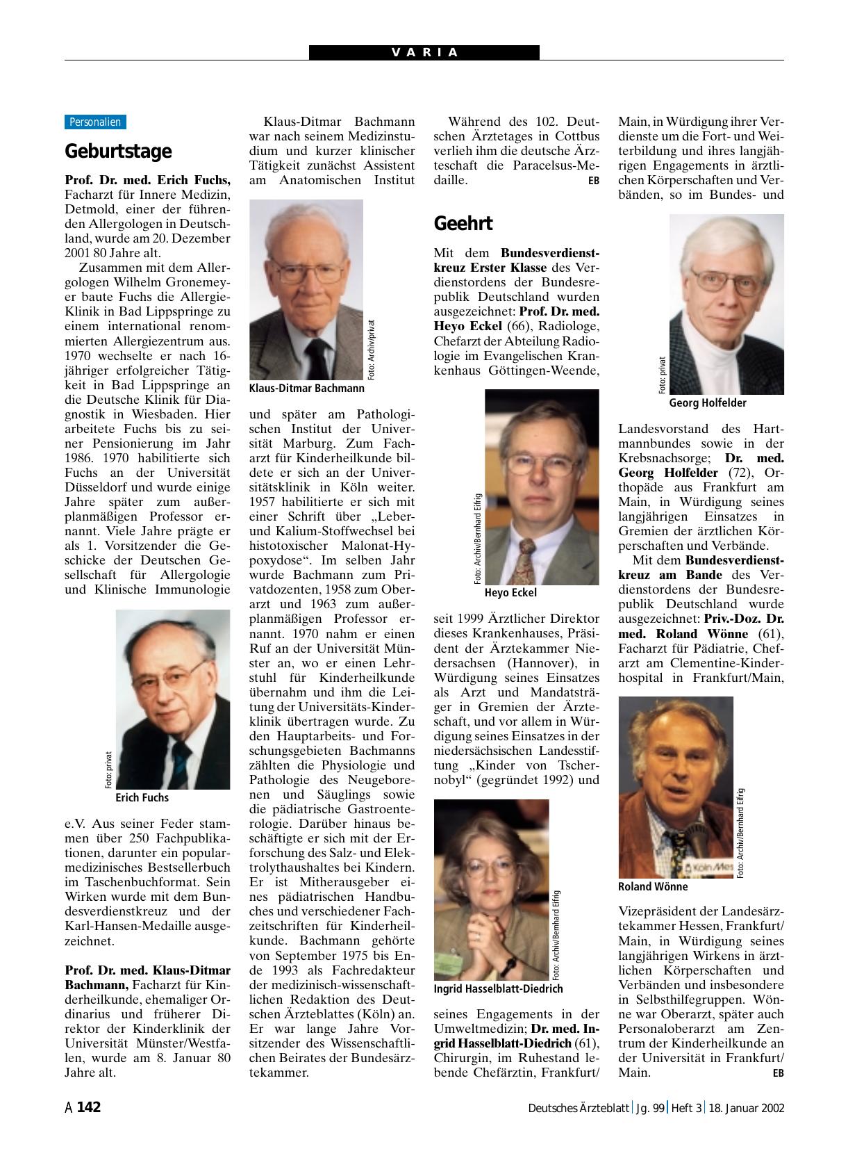 Vorschauseite 1: Geehrt