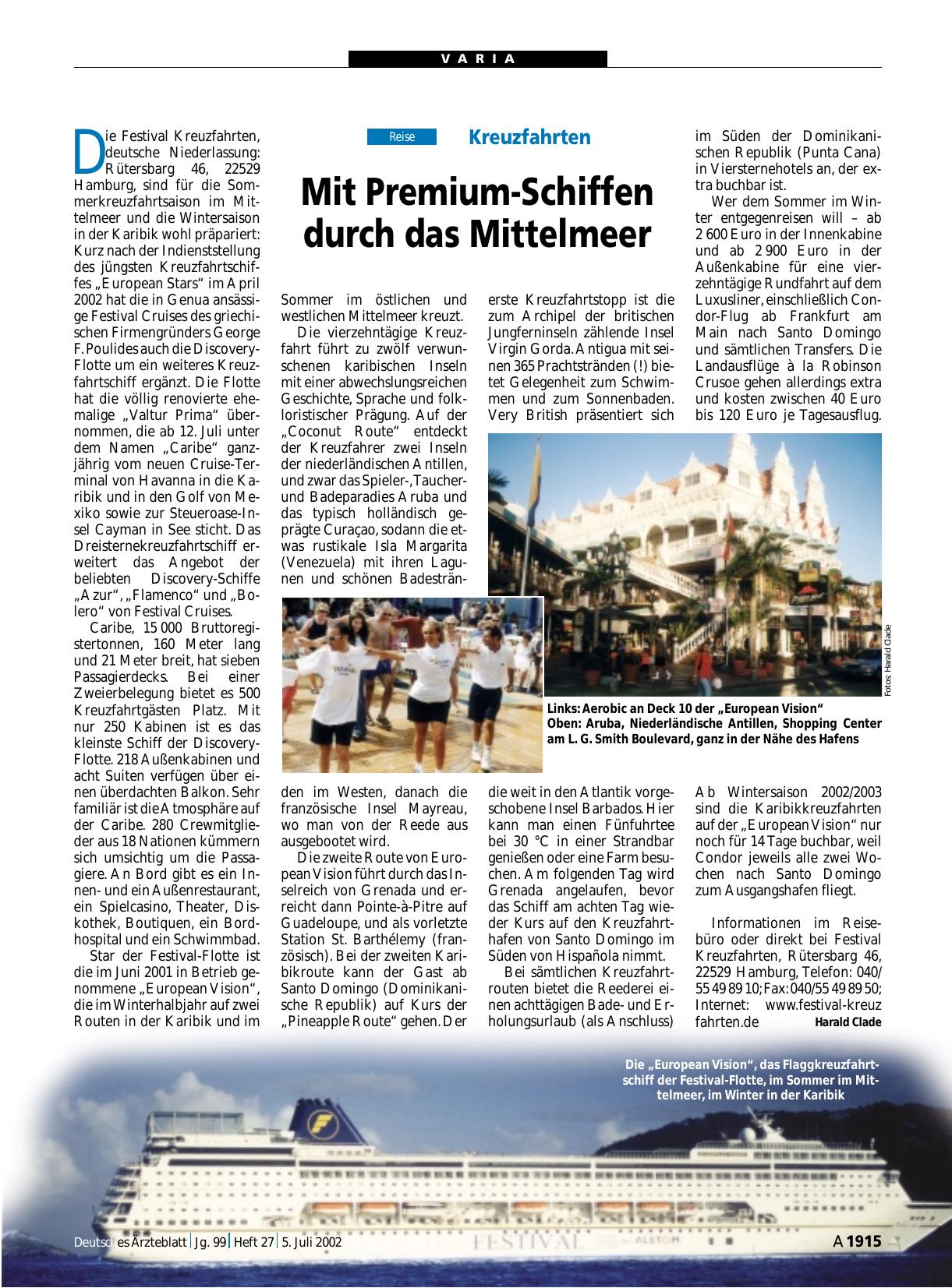 Vorschauseite 1: Kreuzfahrten: Mit Premium-Schiffen durch das Mittelmeer