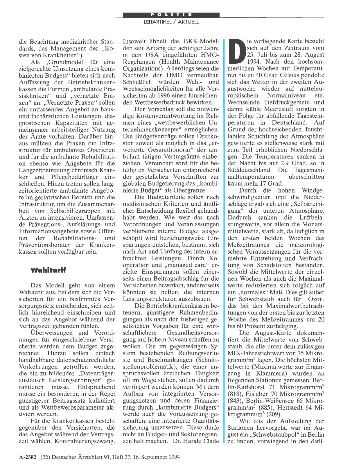 Vorschauseite 1: Immissionskarte (18): Schwebstaub im August