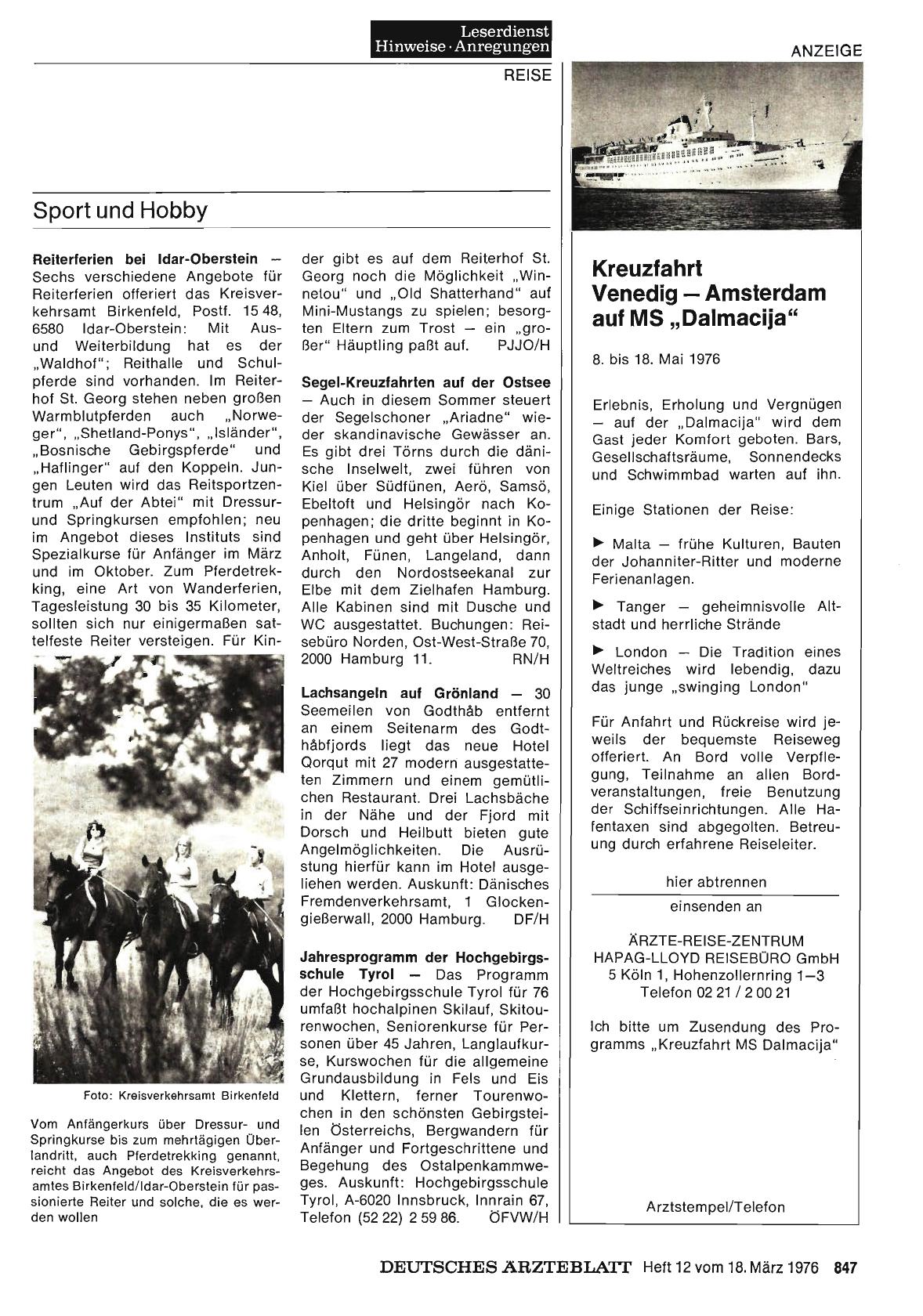 Vorschauseite 1: Sport und Hobby