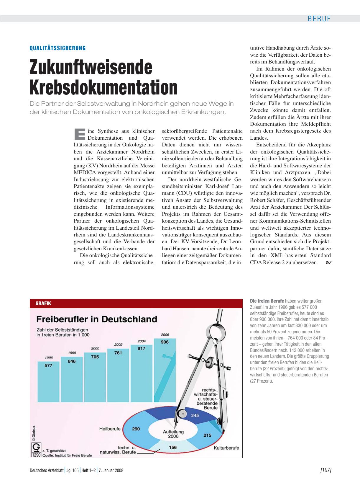 Vorschauseite 1: Freiberufler in Deutschland