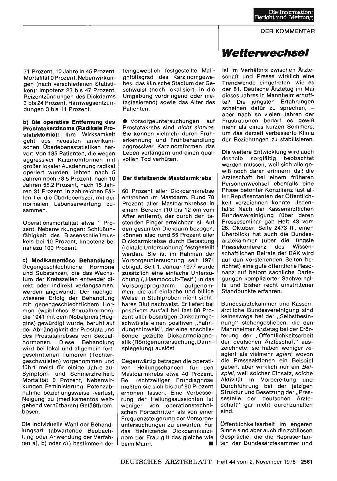Vorschauseite 1: Wetterwechsel