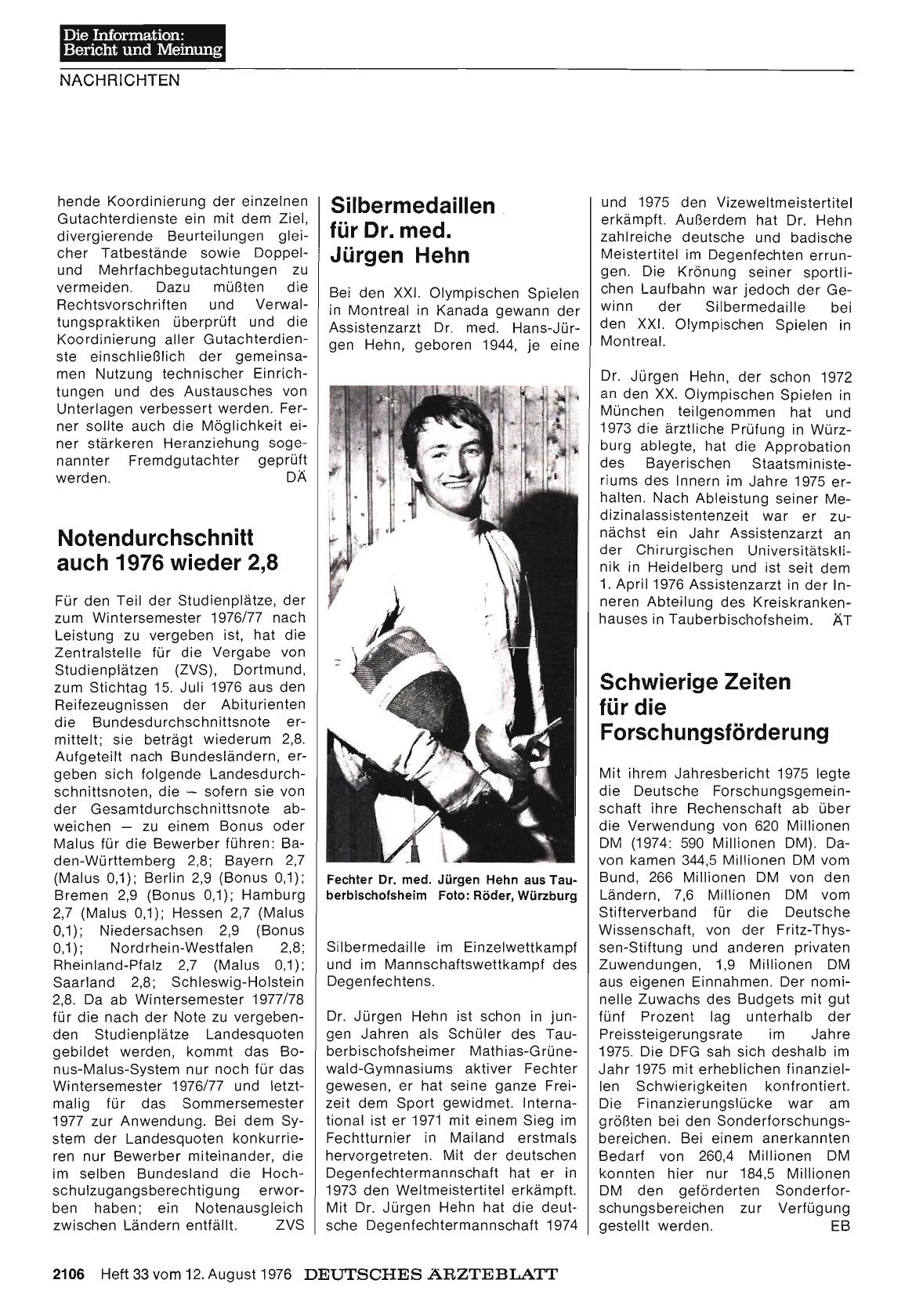 Vorschauseite 1: Schwierige Zeiten für die Forschungsförderung