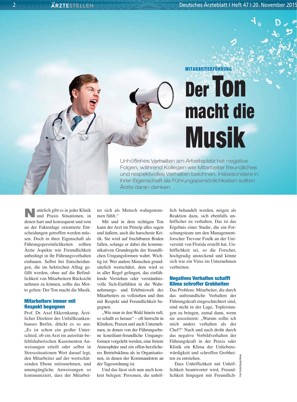 Vorschauseite 1: Mitarbeiterführung: Der Ton macht die Musik