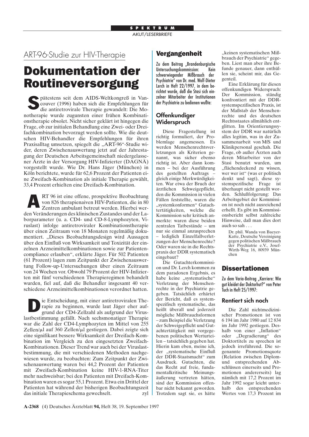 Vorschauseite 1: Vergangenheit: Offenkundiger Widerspruch
