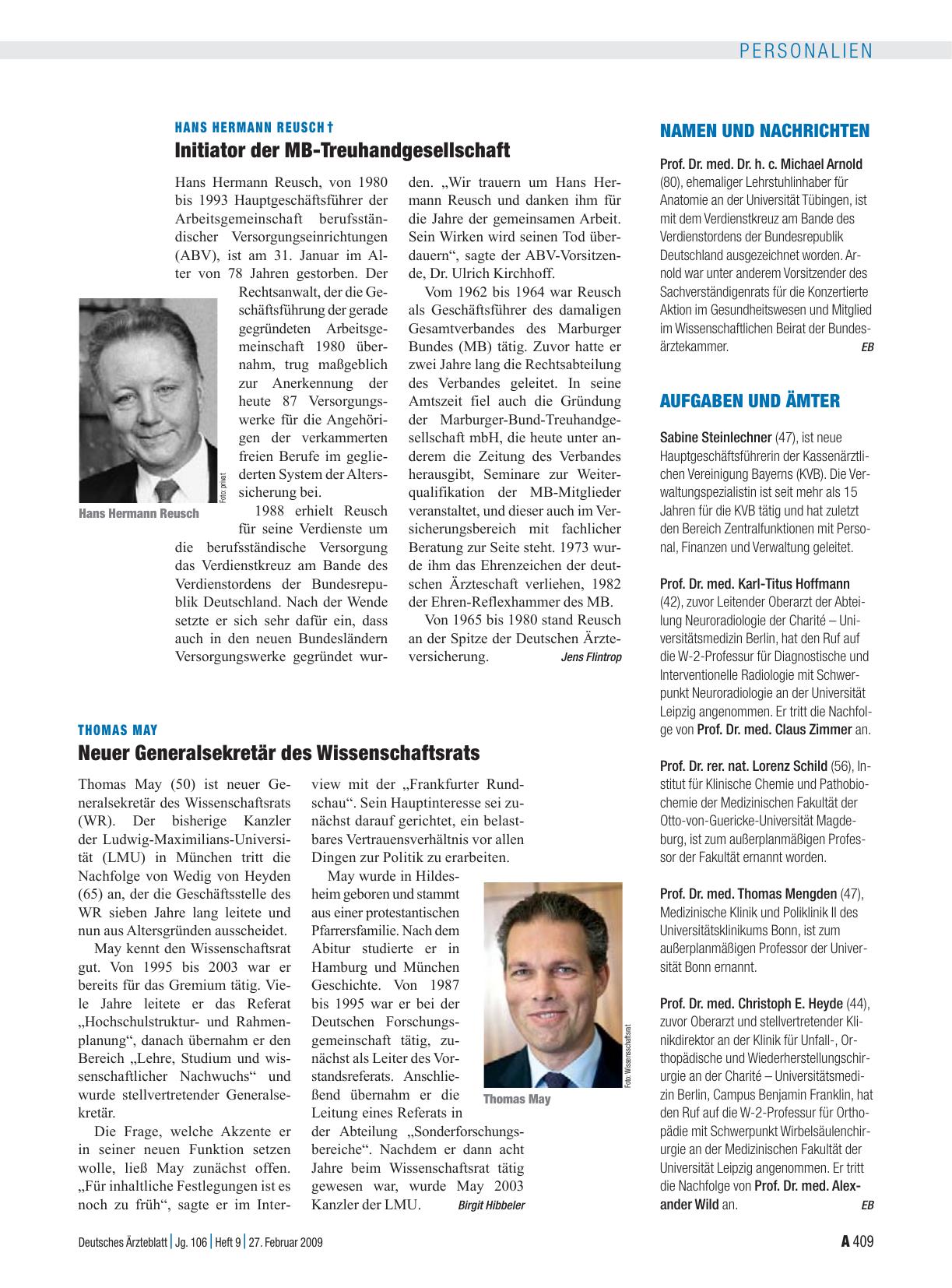 Vorschauseite 1: Aufgaben und Ämter