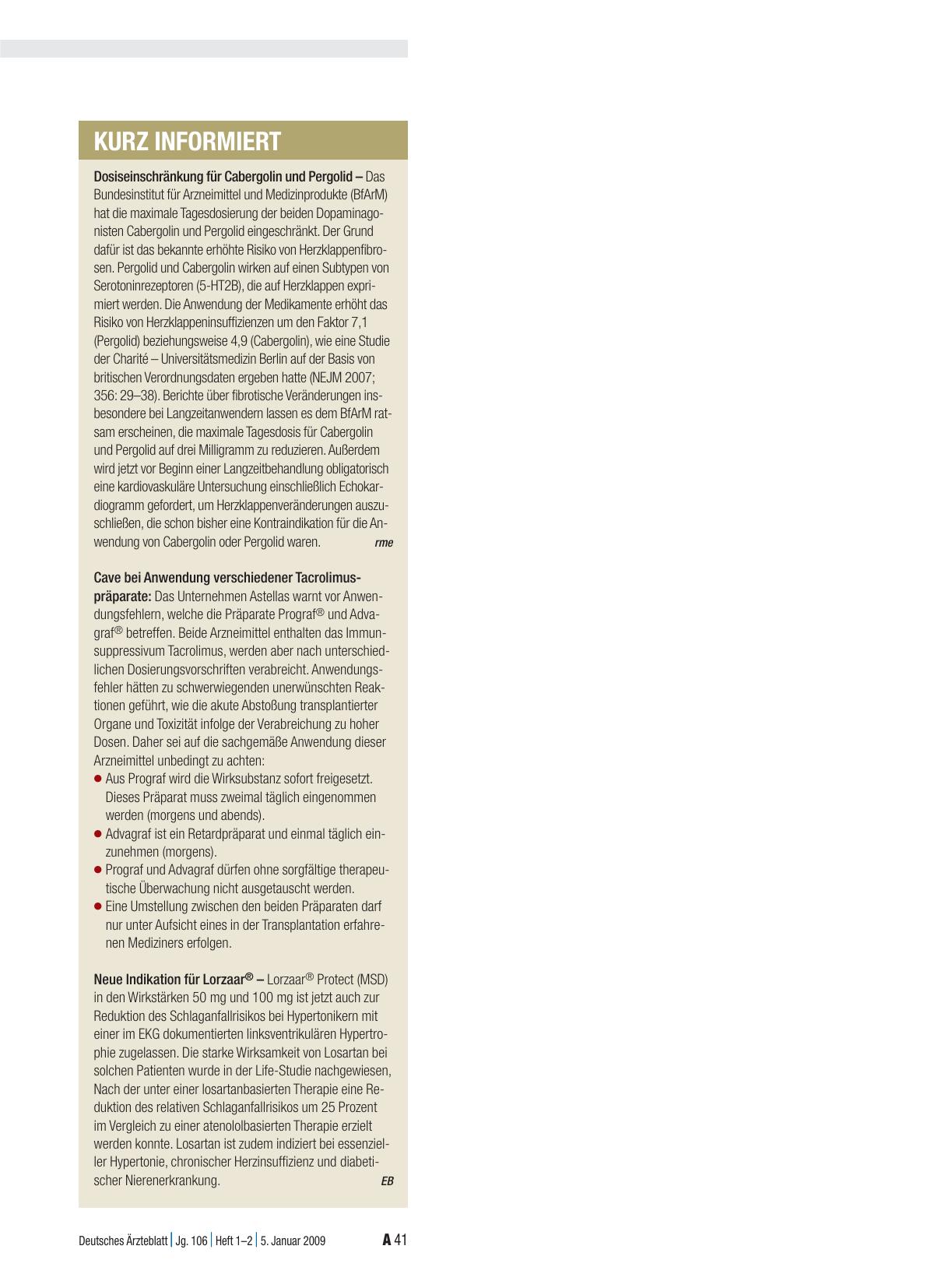 Vorschauseite 1: Kurz informiert