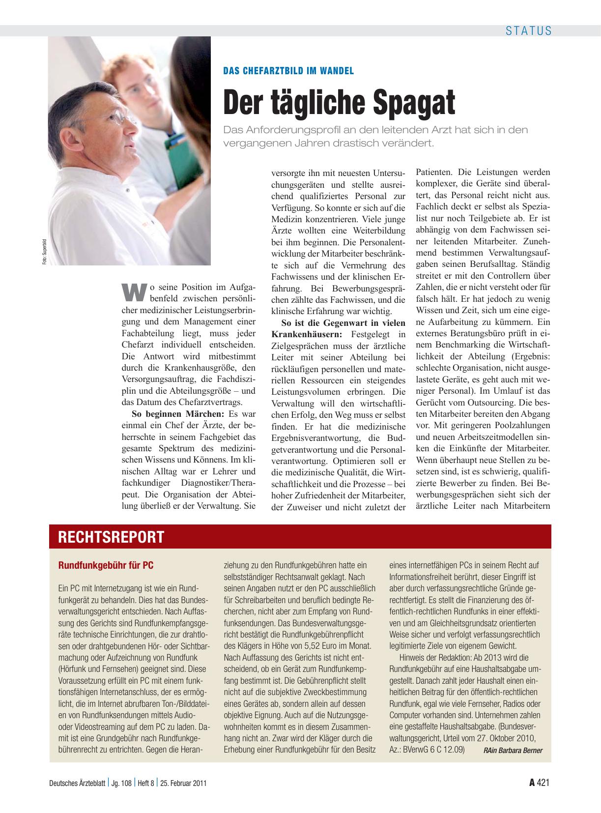 Vorschauseite 1: Rundfunkgebühr für PC