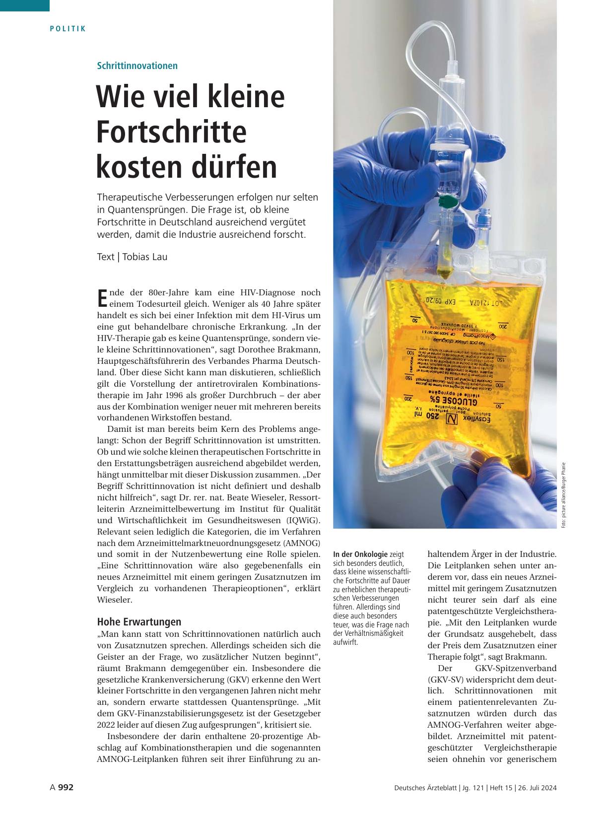 Vorschauseite 1: Schrittinnovationen: Wie viel kleine Fortschritte kosten dürfen