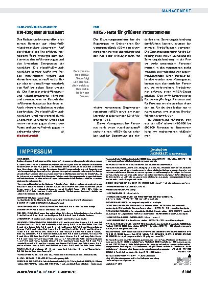 Vorschauseite 1: Hand-Fuss-Mund-Krankheit: RKI-Ratgeber aktualisiert
