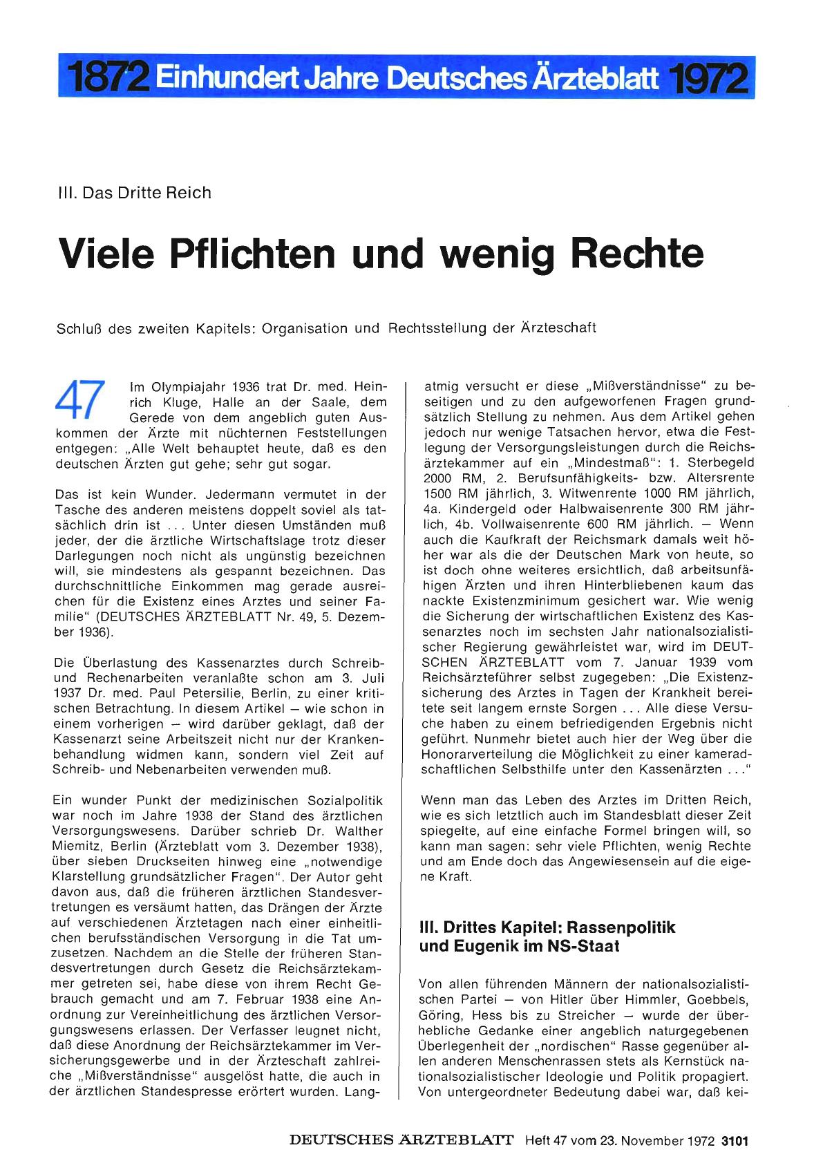 Vorschauseite 1: III. Das Dritte Reich: Viele Pflichten und wenig Rechte