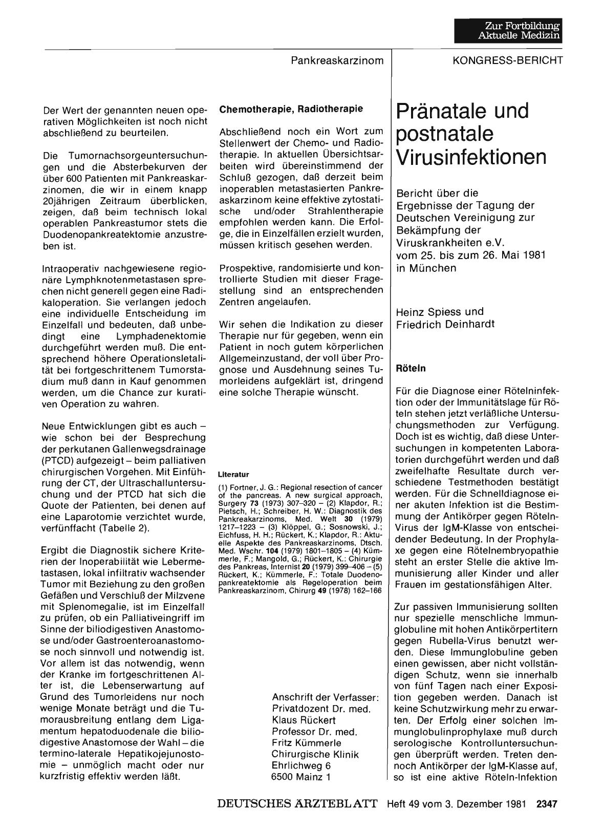 Vorschauseite 1: Pränatale und postnatale Virusinfektionen