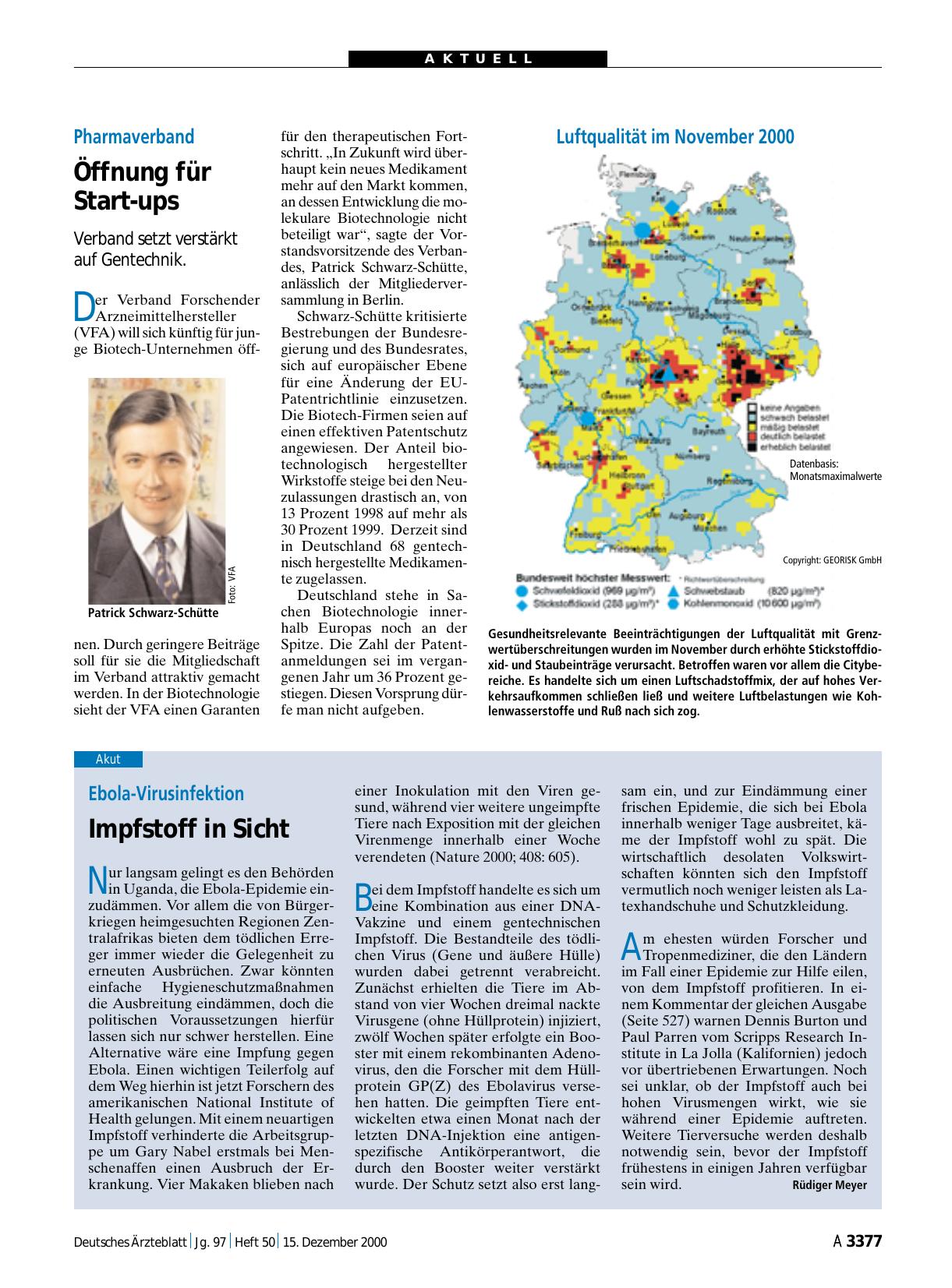 Vorschauseite 1: Pharmaverband: Öffnung für Start-ups