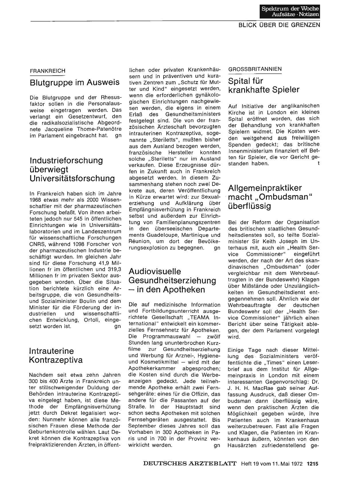 Vorschauseite 1: Frankreich: Industrieforschung überwiegt Universitätsforschung