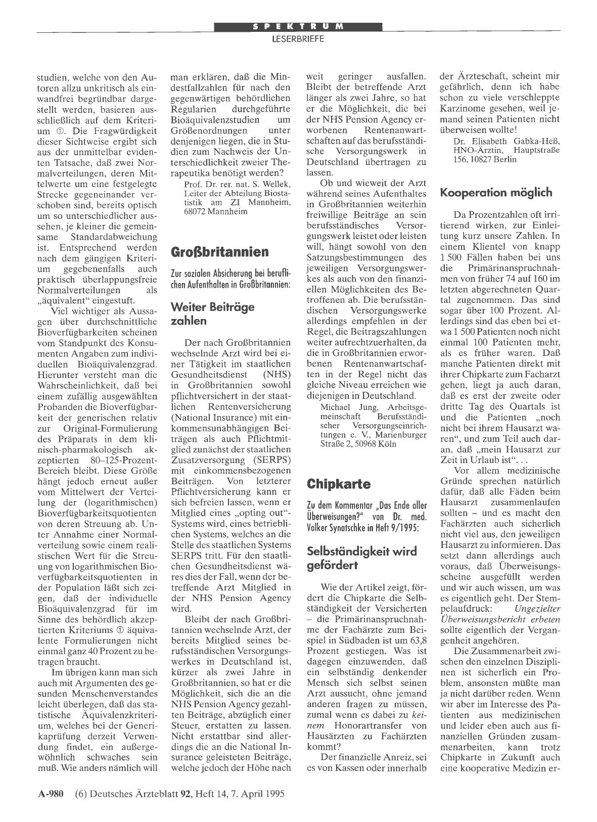 Vorschauseite 1: Chipkarte: Selbständigkeit wird gefördert