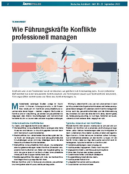 Vorschauseite 1: Teamarbeit: Wie Führungskräfte Konflikte professionell managen