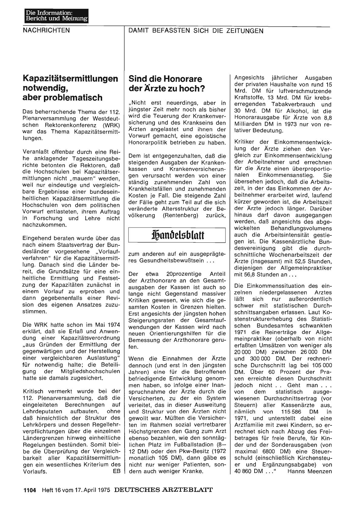 Vorschauseite 1: Kapazitätsermittlungen notwendig, aber problematisch