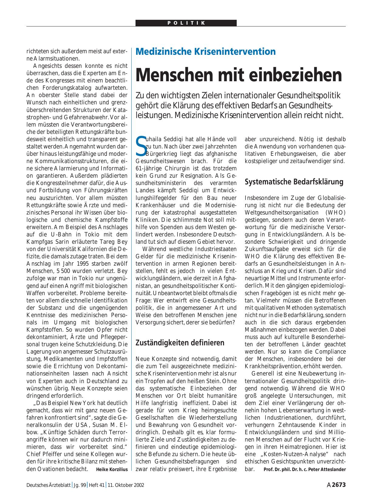 Vorschauseite 1: Medizinische Krisenintervention: Menschen mit einbeziehen