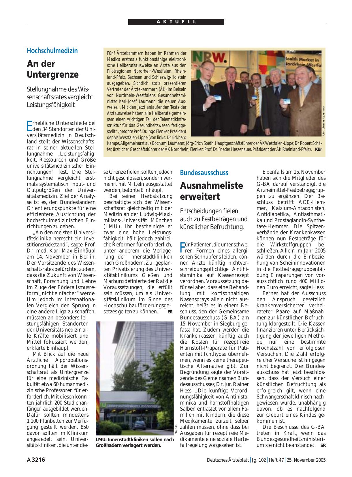 Vorschauseite 1: Elektronische Heilberufsausweise