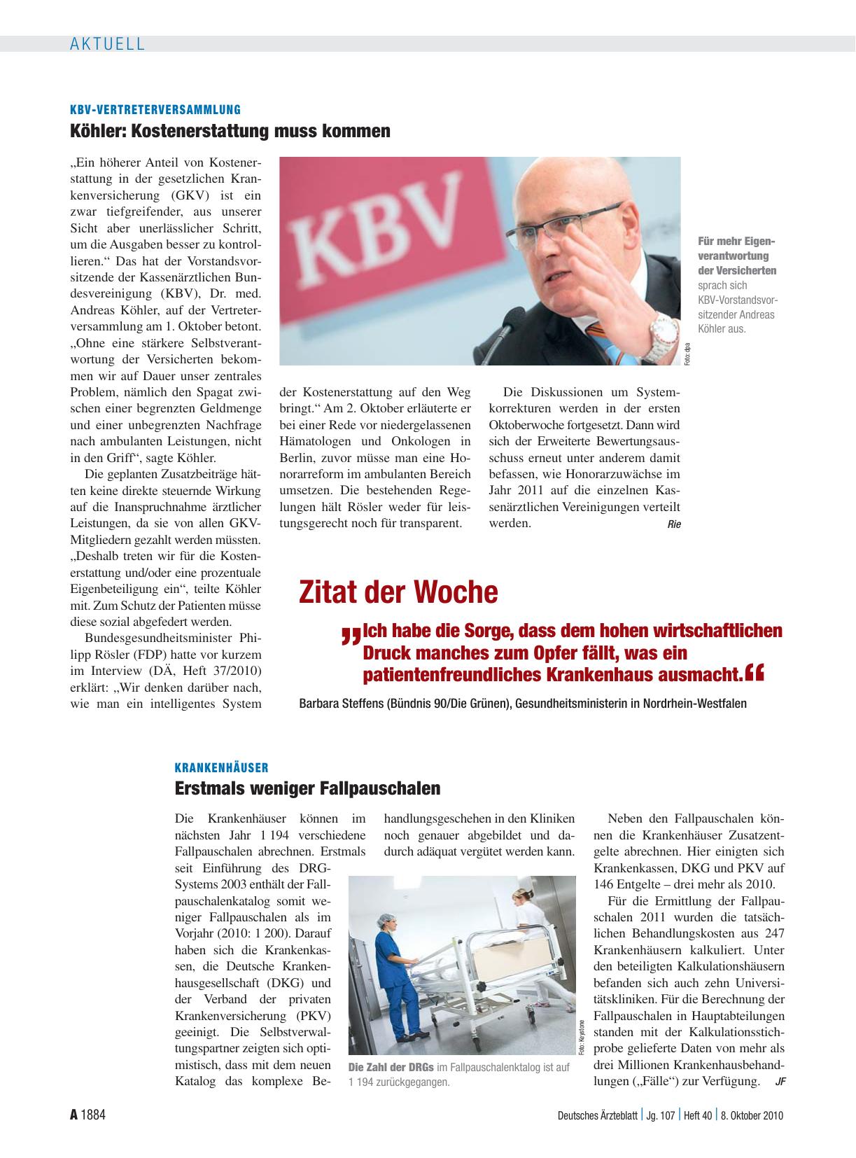 Vorschauseite 1: Zitat der Woche