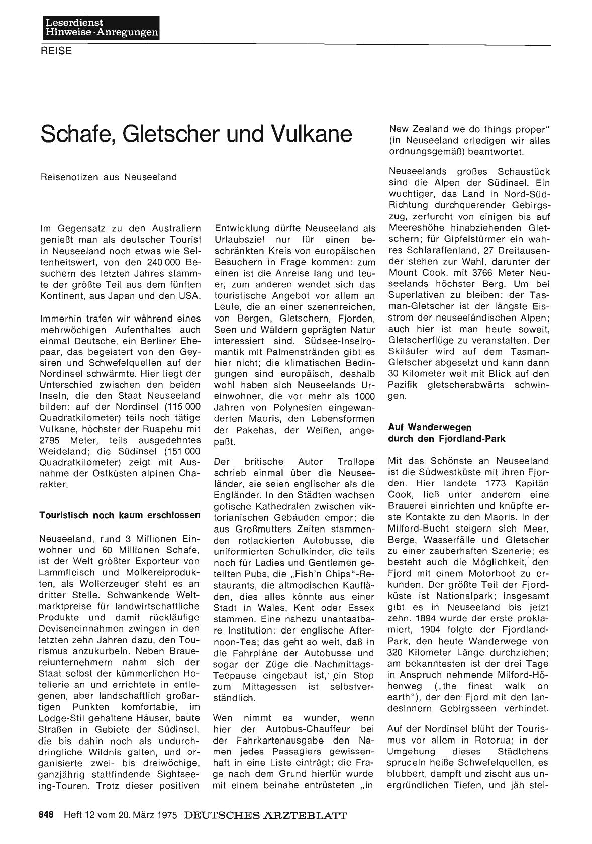 Vorschauseite 1: Schafe, Gletscher und Vulkane
