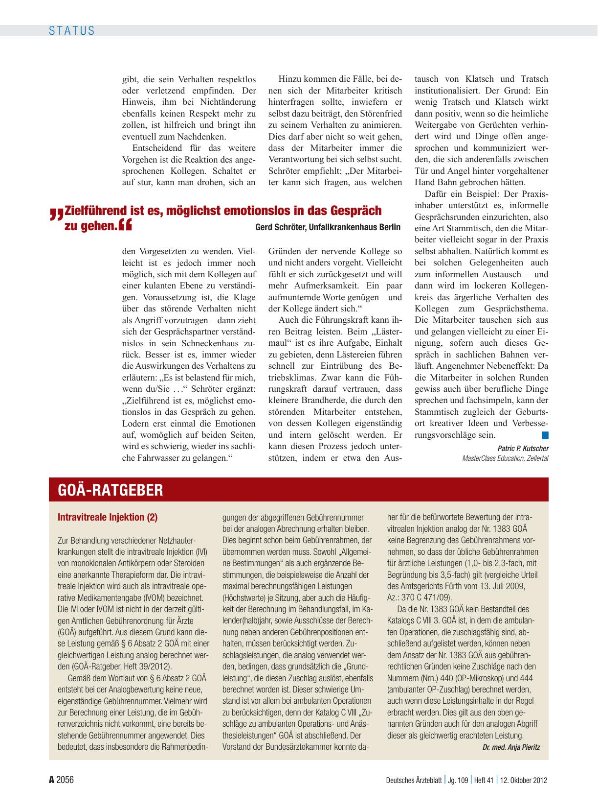 Vorschauseite 1: Intravitreale Injektion (2)
