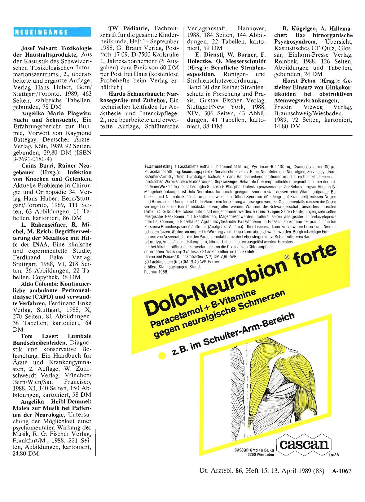 Vorschauseite 1: Neueingänge