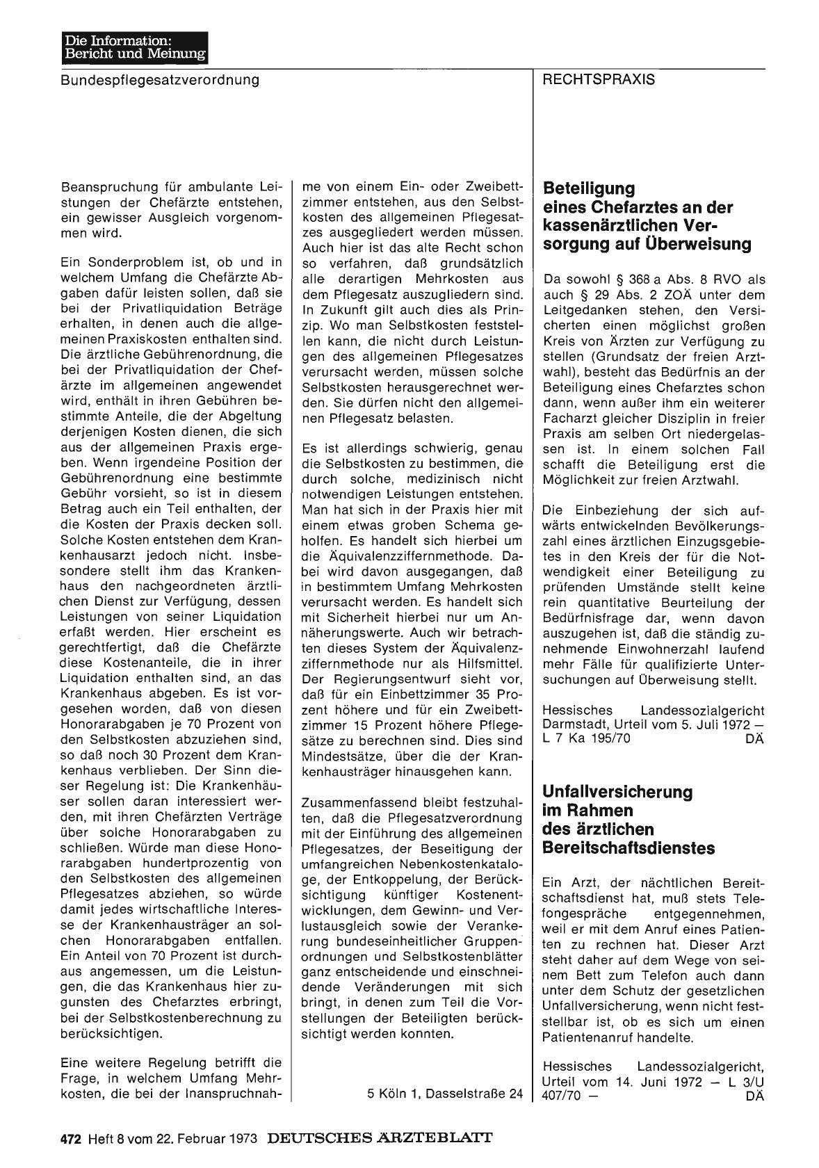 Vorschauseite 1: Unfallversicherung im Rahmen des ärztlichen Bereitschaftsdienstes