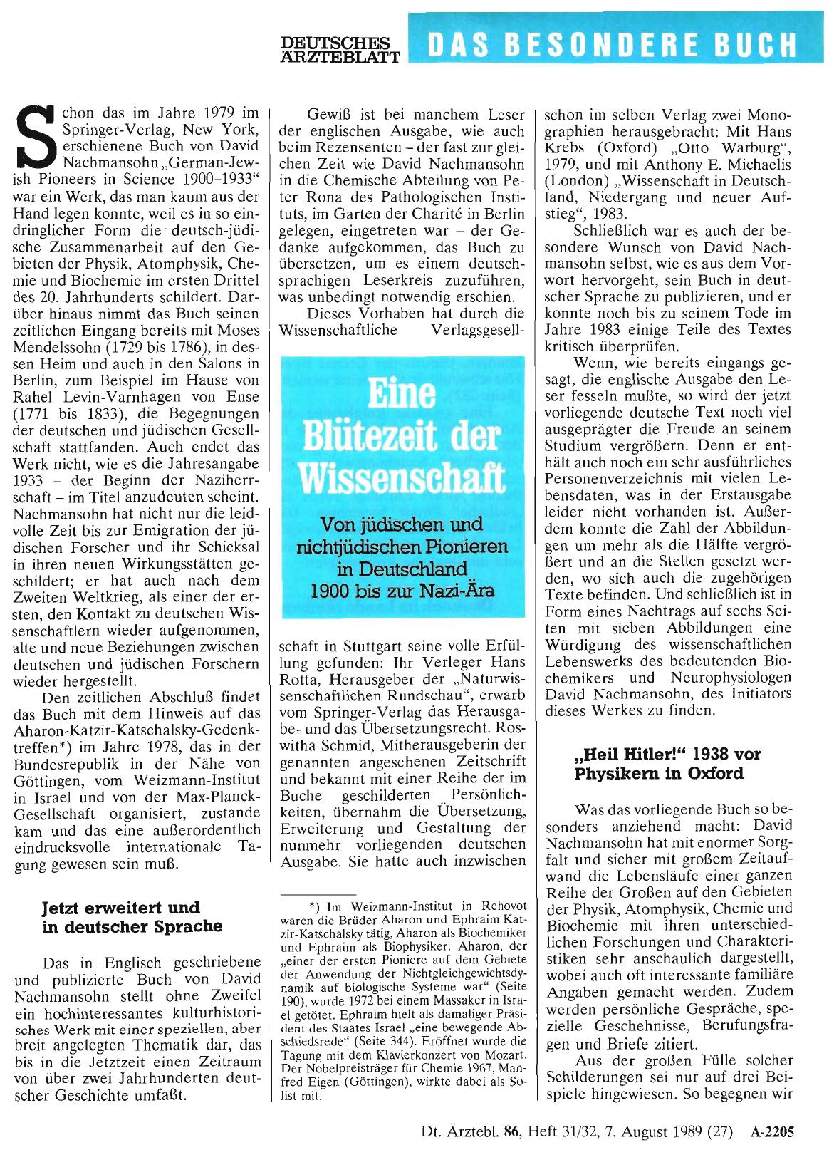 Vorschauseite 1: Eine Blütezeit der Wissenschaft