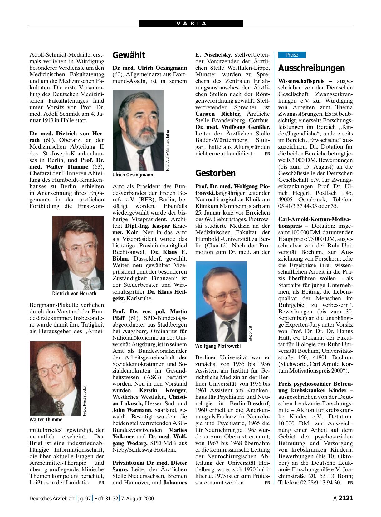 Vorschauseite 1: Gestorben