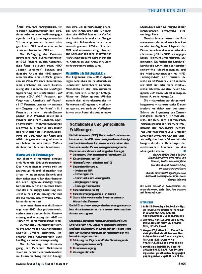 Vorschauseite 3: Notfalldaten: Erstanlage funktioniert in der Praxis