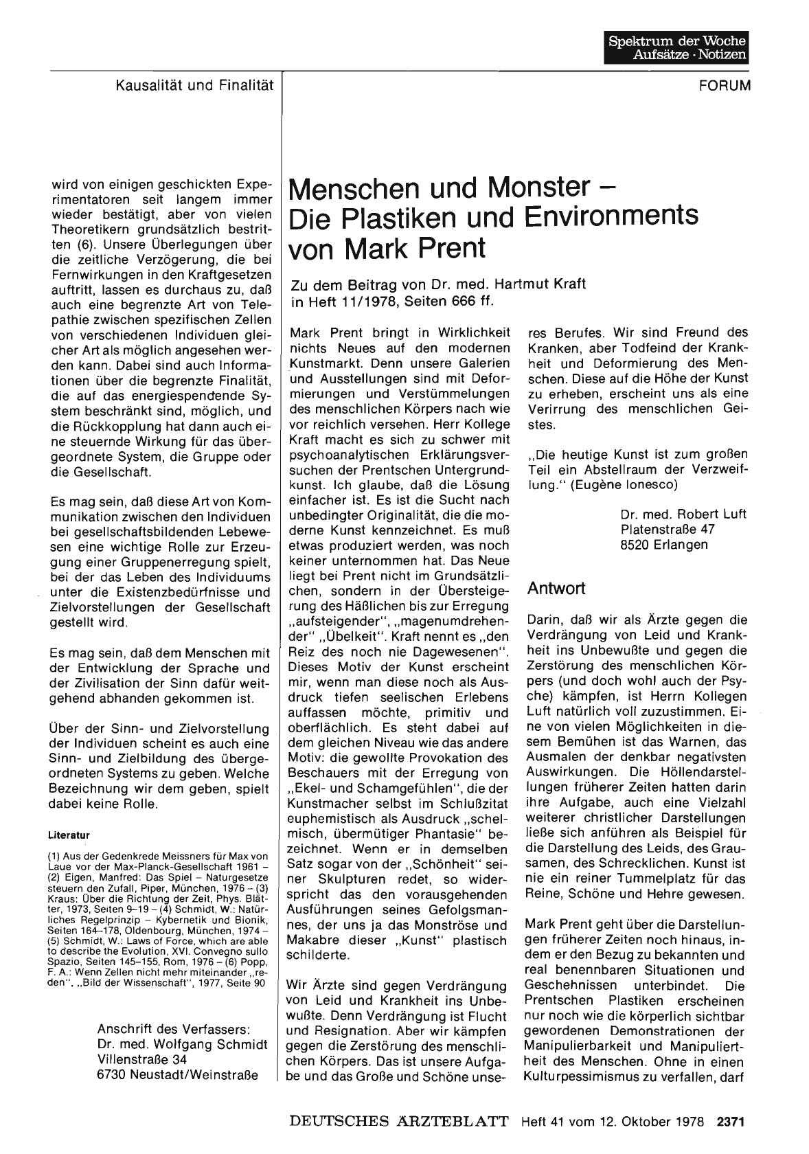 Vorschauseite 1: Menschen und Monster — Die Plastiken und Environments von Mark Prent