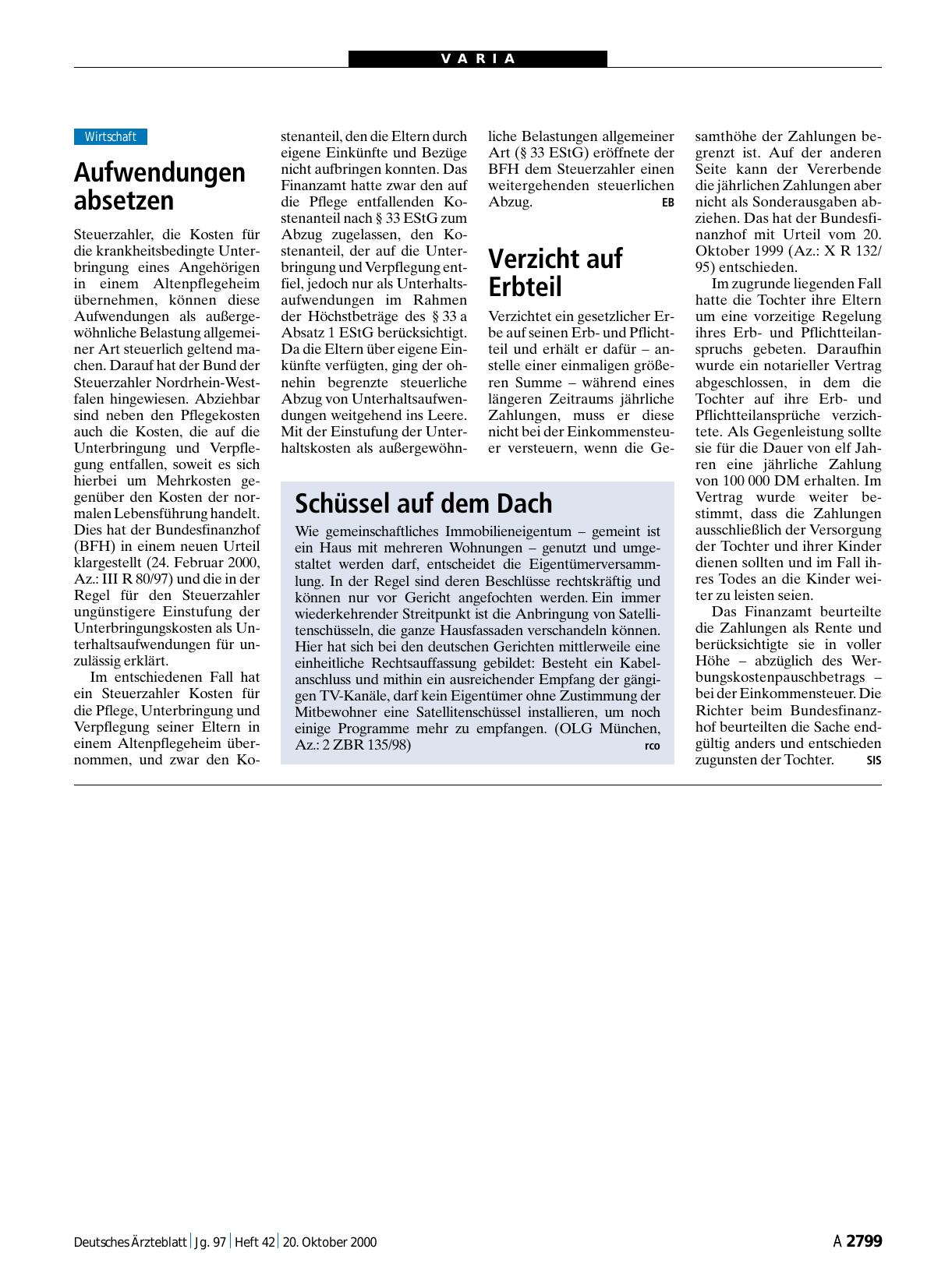 Vorschauseite 1: Verzicht auf Erbteil