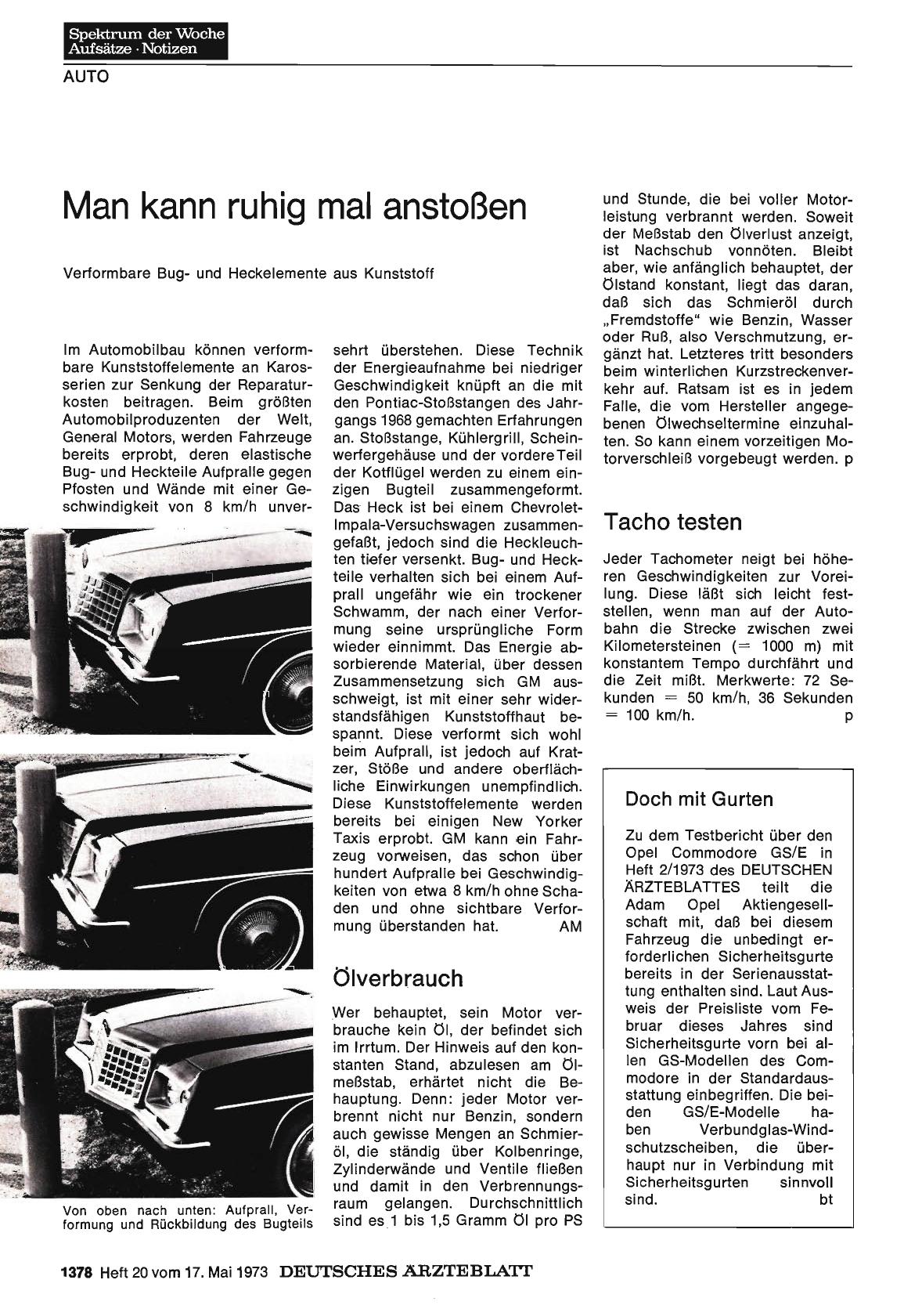 Vorschauseite 1: Tacho testen