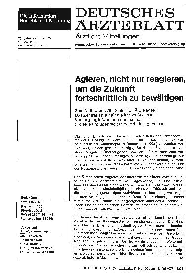 Vorschauseite 1: Agieren, nicht nur reagieren, um die Zukunft fortschrittlich zu bewältigen