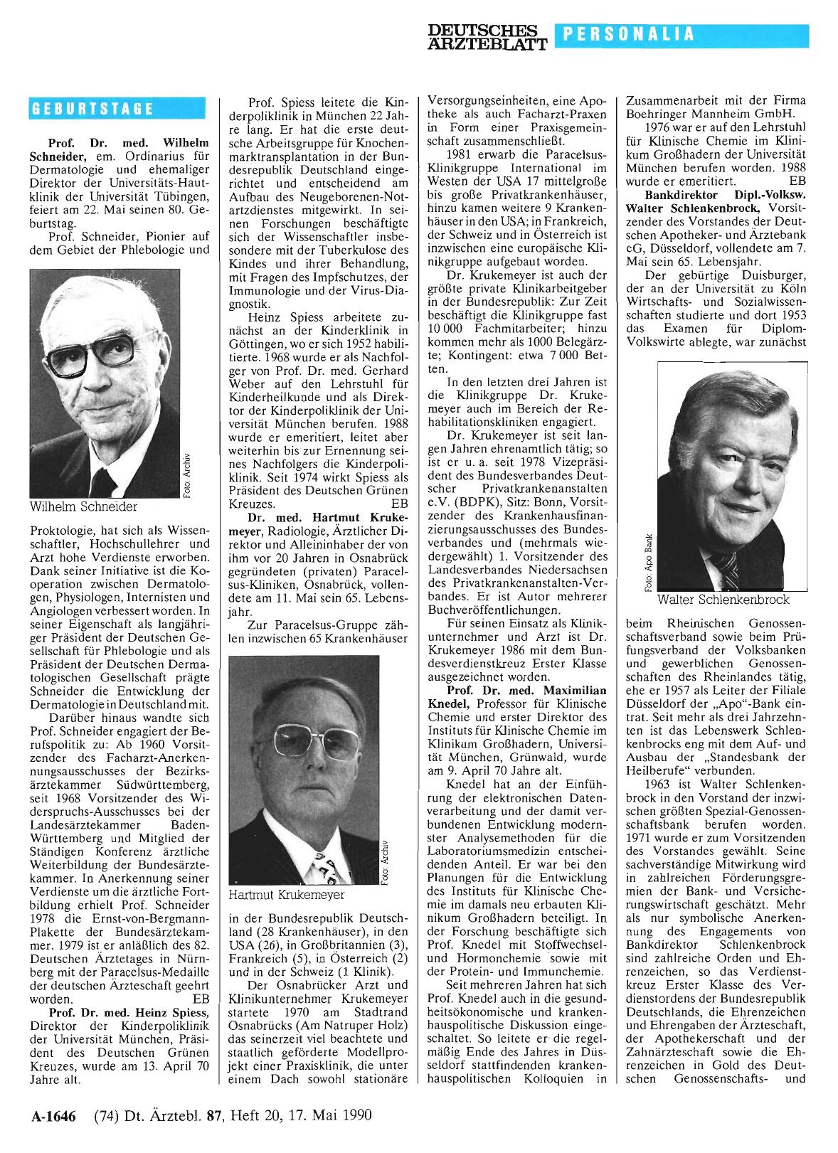 Vorschauseite 1: Geburtstage