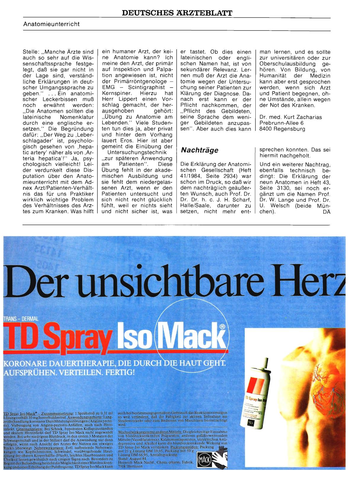 Vorschauseite 1: ANATOMIE: Nachträge