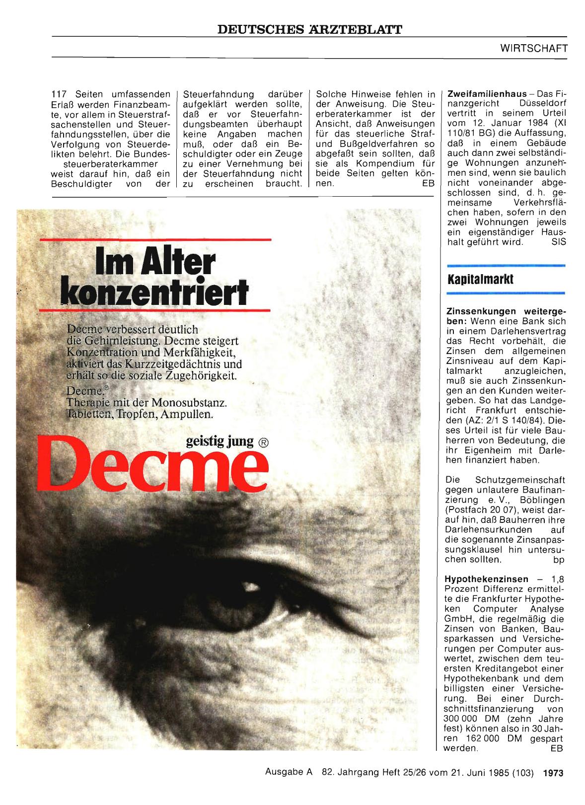 Vorschauseite 1: Kapitalmarkt