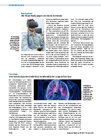 Vorschauseite 1: Pneumologie: Dem immunologischen Gedächtnis bei asthmatischer Lunge auf der Spur