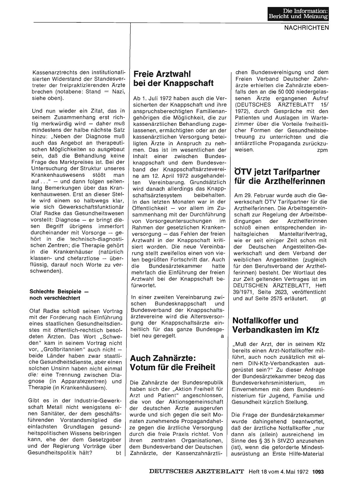 Vorschauseite 1: ÖTV jetzt Tarifpartner für die Arzthelferinnen