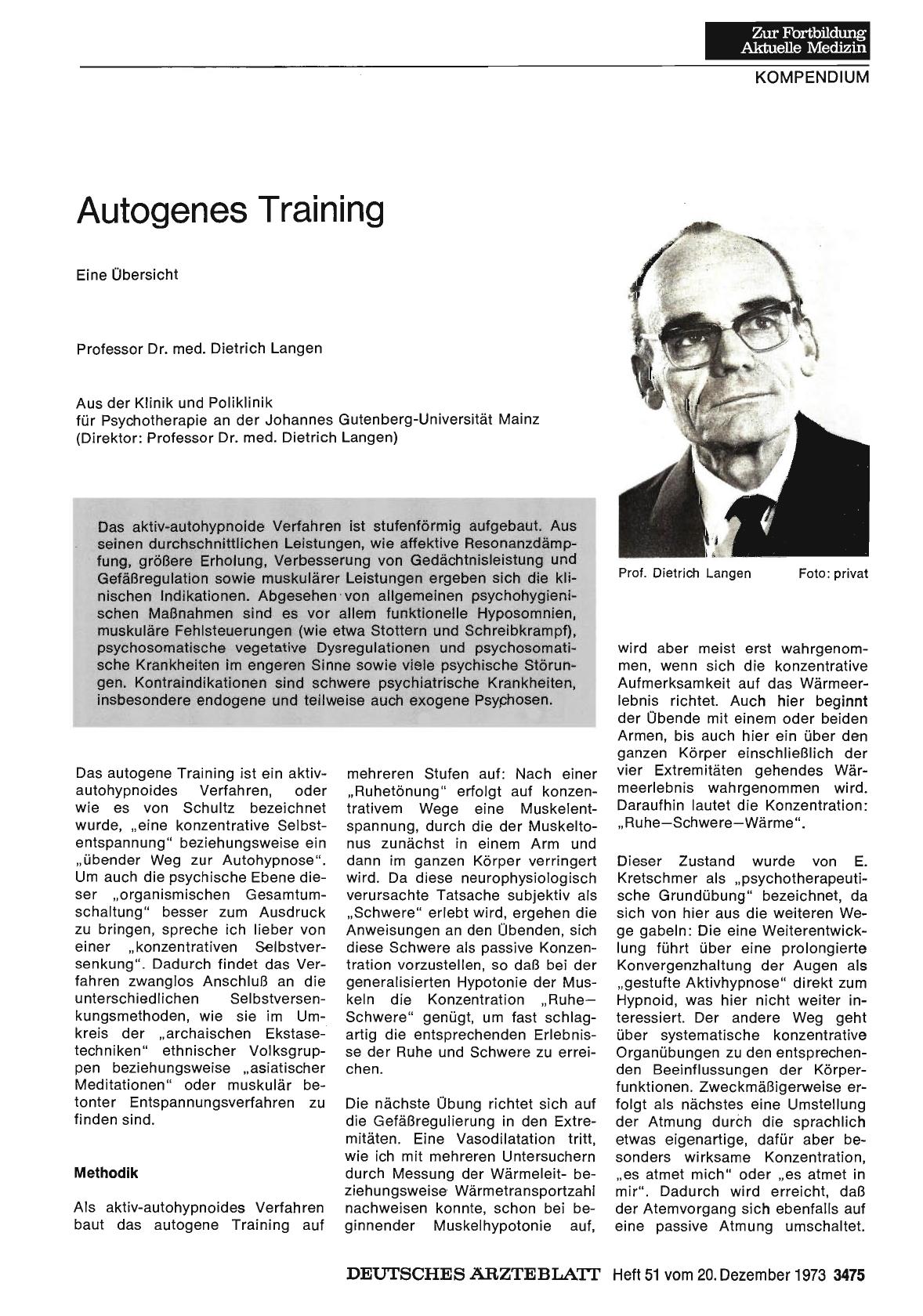 Vorschauseite 1: Autogenes Training