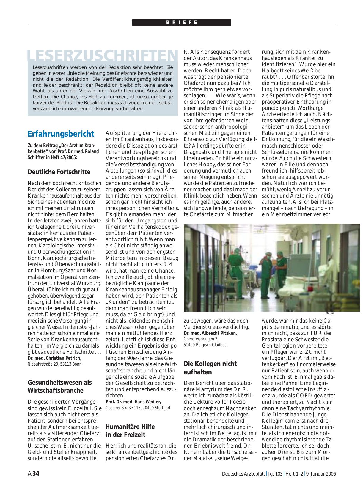 Vorschauseite 1: Erfahrungsbericht: Die Kollegen nicht aufhalten