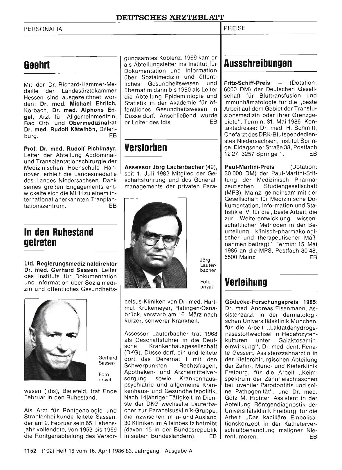 Vorschauseite 1: Verstorben